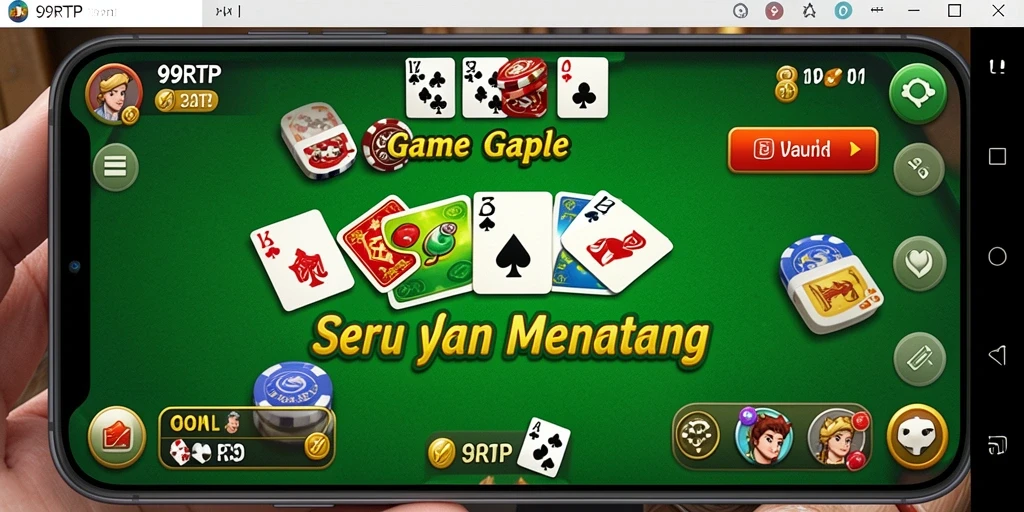 Screenshot gameplay Gaple yang seru dan kompetitif.