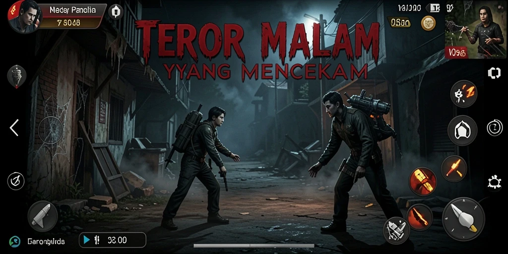 Tampilan gameplay N06 yang menakutkan dan menyeramkan.