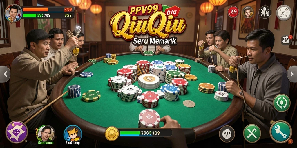 Screenshot gameplay PPV99 yang menampilkan aksi seru QiuQiu.