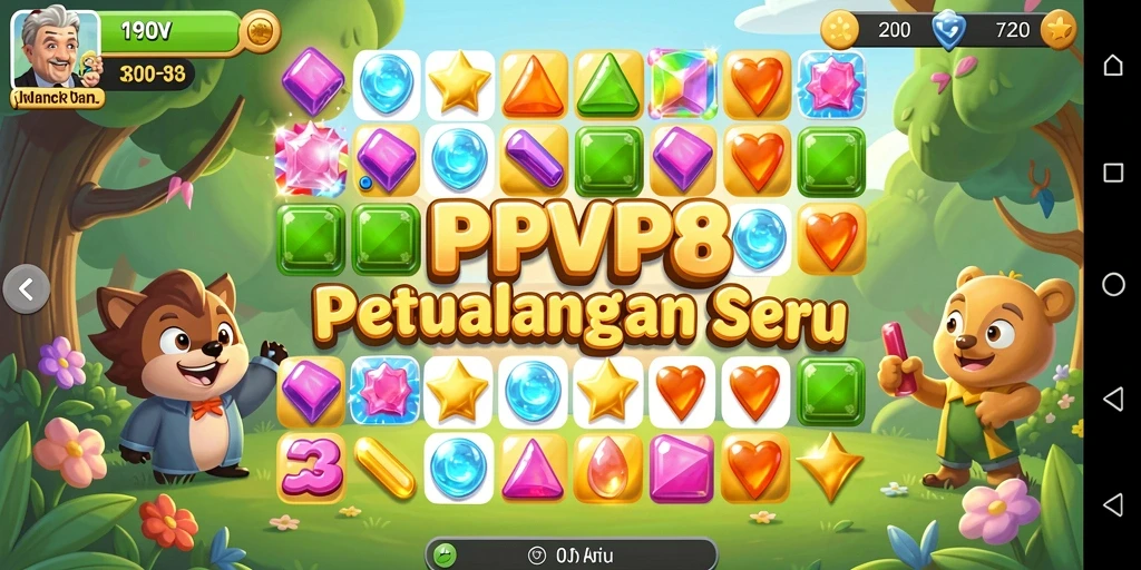 Tampilan gameplay RPVIP8 yang seru dan berwarna-warni.