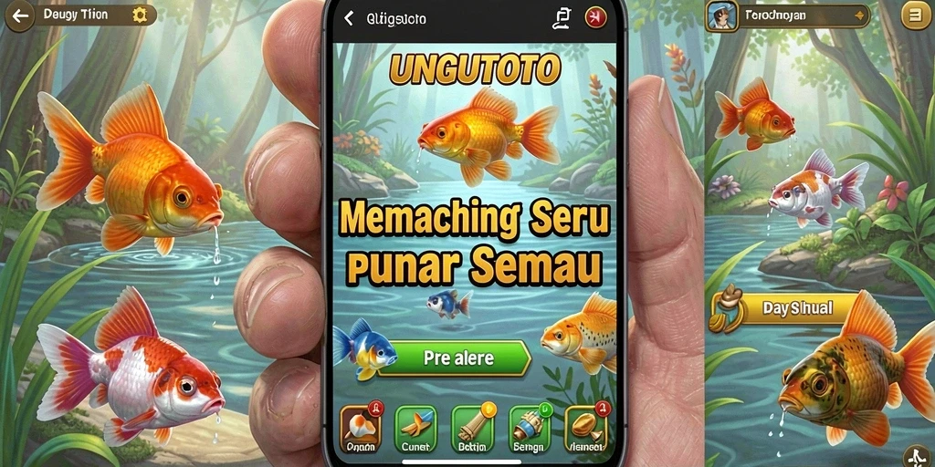 Tangkapan ikan yang menakjubkan dalam gameplay UNGUTOTO.